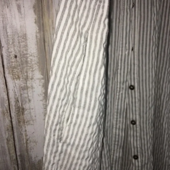 JODIFL Striped Oversized Button Down Tunic - Picture 6 of 6